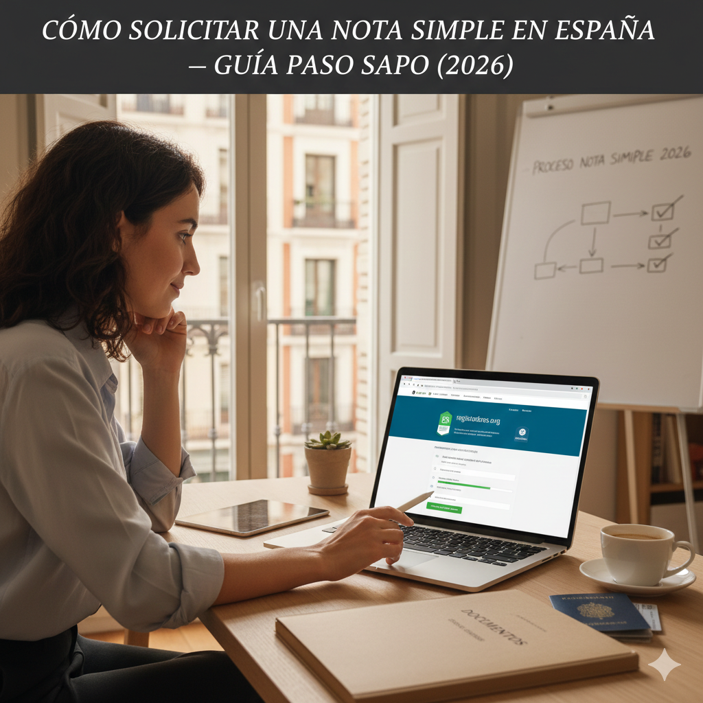 nota simple de registro